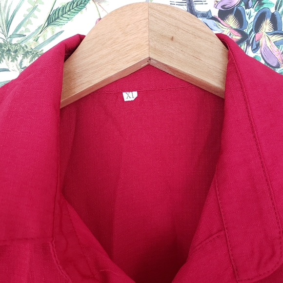 Retro Embroidered Cat Button Down with Tie XL Rockabilly - Picture 4 of 7